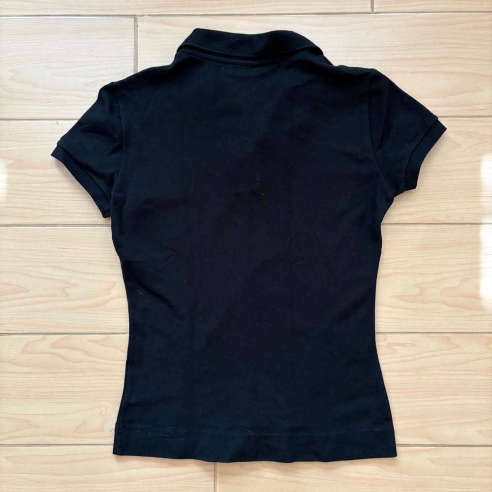 Lacoste Women's Short Sleeve Black Polo - Picture 2 of 5